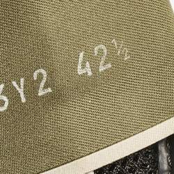 Pre Owned Valentino Multicolor Camouflage Leather and Suede Rockrunner Sneakers Size 42.5