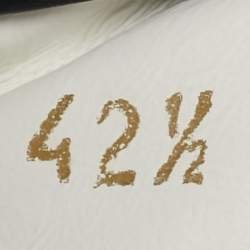 Pre Owned حذاء رياضي فالنتينو VL7N جلد وكانفاس رصاصي/أبيض بعنق منخفض مقاس 42