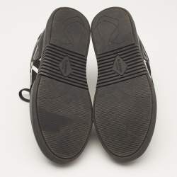 Valentino Black Leather and Canvas VL7N Sneakers Size 41