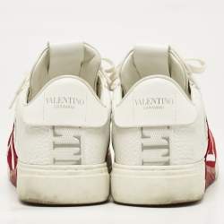 Valentino White Leather VLTN Low Top Sneakers Size 39
