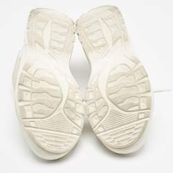 Pre Owned Valentino White Suede and Leather Gumboy Sneakers Size 42