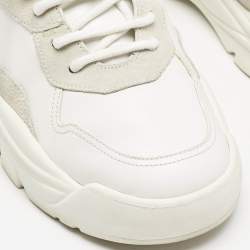 Pre Owned Valentino White Suede and Leather Gumboy Sneakers Size 42