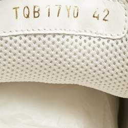 Pre Owned Valentino White Suede and Leather Gumboy Sneakers Size 42