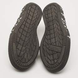 Valentino Black/White Canvas VLTN TIMES Giggies Lace Up Sneakers Size 42
