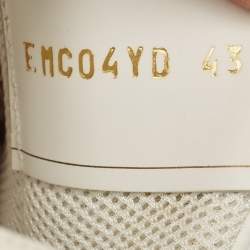 Pre Owned Valentino White Leather Backnet Sneakers Size 43