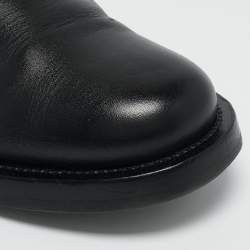 Valentino Black Leather Roman Stud Derby Size 43