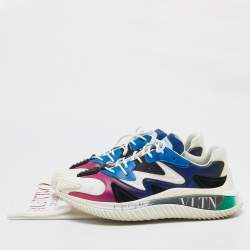 Valentino Multicolor Leather and Neoprene Wade Runner Sneakers Size 43.5