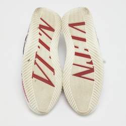 Valentino Multicolor Leather and Neoprene Wade Runner Sneakers Size 43.5