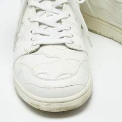 Pre Owned Valentino White Leather Atelier High Top Sneakers Size 43