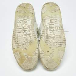 Pre Owned Valentino White Leather Atelier High Top Sneakers Size 43