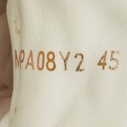 Pre Owned Valentino White Leather Upvillage Low Top sneakers Size 45