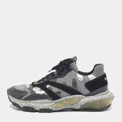スニーカー VALENTINO AFTERDUSK SNEAKERS Valentino Black/Grey Mesh And Leather Afterdusk Low Top