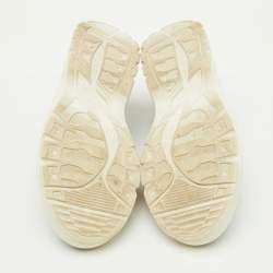 Pre Owned Valentino Blue/Red Suede and Leather Gumboy Low Top Sneakers Size 41