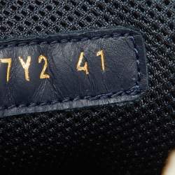 Pre Owned Valentino Blue/Red Suede and Leather Gumboy Low Top Sneakers Size 41