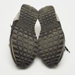 Pre Owned Valentino Tricolor Leather and Mesh Rockrunner Sneakers Size 42