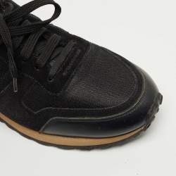 Pre Owned Valentino Tricolor Leather and Mesh Rockrunner Sneakers Size 42