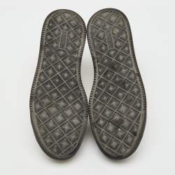 Pre Owned Valentino Tri Color Leather One Stud Low Top Sneakers Size 44