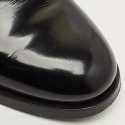 مملوكة مسبقًا حذاء ديربي فالنتينو جلد أسود مرصع مقاس 43