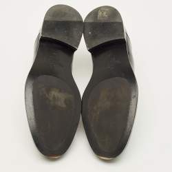 مملوكة مسبقًا حذاء ديربي فالنتينو جلد أسود مرصع مقاس 43