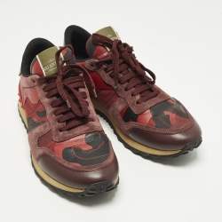 مملوكة مسبقًا حذاء رياضي فالنتينو روكرونر جلد و شامواه و كانفاس مت عدد الألوان مقاس 41.5
