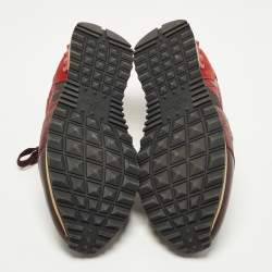 مملوكة مسبقًا حذاء رياضي فالنتينو روكرونر جلد و شامواه و كانفاس متعدد الألوان مقاس 41.5
