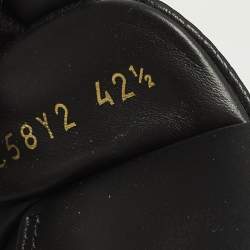 Pre Owned Valentino VL7N Size 42.5 Black Leather Low Top Sneakers