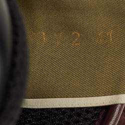 مملوكة مسبقًا حذاء رياضي فالنتينو روكرانر سويدي وجلد وقماش مموه كاموفلاج أحمر مقاس 41