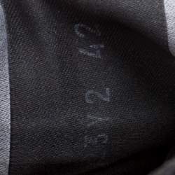 Pre Owned Valentino Black Camouflage Leather and Suede Rockrunner Sneakers Size 42