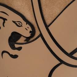 Pre Owned Valentino Beige Suede Panther Ankle Boots Size 36