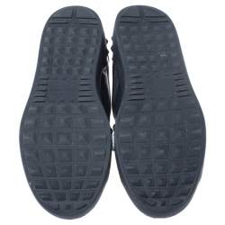 Pre Owned Valentino Blue/Red Leather Super H Low Top Sneakers Size 41