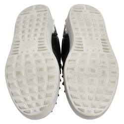 Valentino Black Studded Leather Slip On Sneakers Size 45