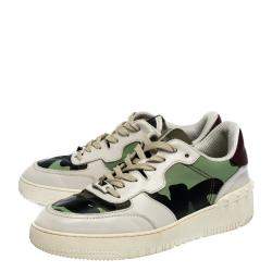 Valentino Multicolor Camouflage Canvas and Leather Rockrunner Sneakers Size 41