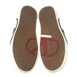 مملوكة مسبقًا حذاء رياضي فالنتينو تريكس منخفض من أعلى جلد أسود مقاس 42