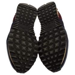 Pre Owned Valentino Multicolor Mesh and Suede Rockrunner Sneakers Size 41