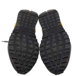 Pre Owned حذاء رياضى فالنتينو منخفض من أعلى روكرانر كاموفلاج جلد وسويدى متعدد الألوان مقاس 45