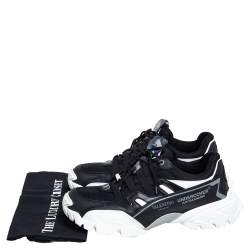 Valentino x Undercover Black Leather and Fabric Climber Sneakers Size 44