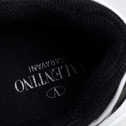 Valentino x Undercover Black Leather and Fabric Climber Sneakers Size 44