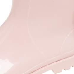  RED Valentino Pink Triple Bow Rubber Rain Boot Size 38