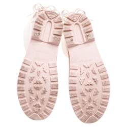  RED Valentino Pink Triple Bow Rubber Rain Boot Size 38