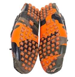 Valentino Green/Orange Camouflage Leather Bow Loafers Size 40