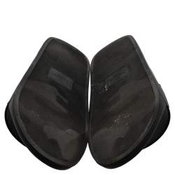 Valentino Black Rubber VLTN Pool Slide Flat Size 42
