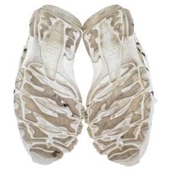 Valentino White Leather VLTN Bounce Sneakers Size 43