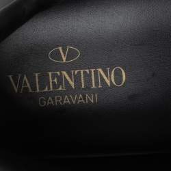 مملوكة مسبقًا Valentino Black Leather VL7N Low-Top Sneakers Size 44.5