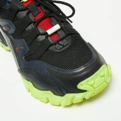 Valentino Multicolor Leather And Mesh Climber VLogo Low Top Sneakers Size 40