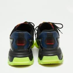 Valentino Multicolor Leather And Mesh Climber VLogo Low Top Sneakers Size 40