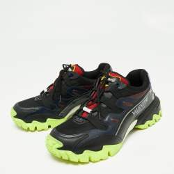 Valentino Multicolor Leather And Mesh Climber VLogo Low Top Sneakers Size 40