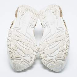 Valentino White Leather VLTN Bounce Low Top Sneakers Size 40