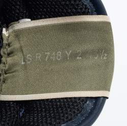 Valentino Navy Blue Suede And Leather Rockrunner Sneakers Size 45.5