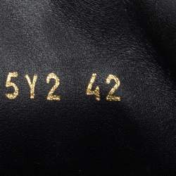 Pre Owned Valentino Black Leather Bounce Sneakers Size 42 