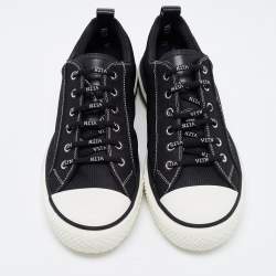 Valentino Black Fabric and Rubber Giggies Low Top Sneakers Size 41